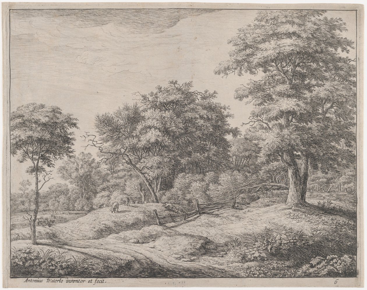 The Shepherd Asleep on a Little Hill, 17th century by Anthonie Waterloo