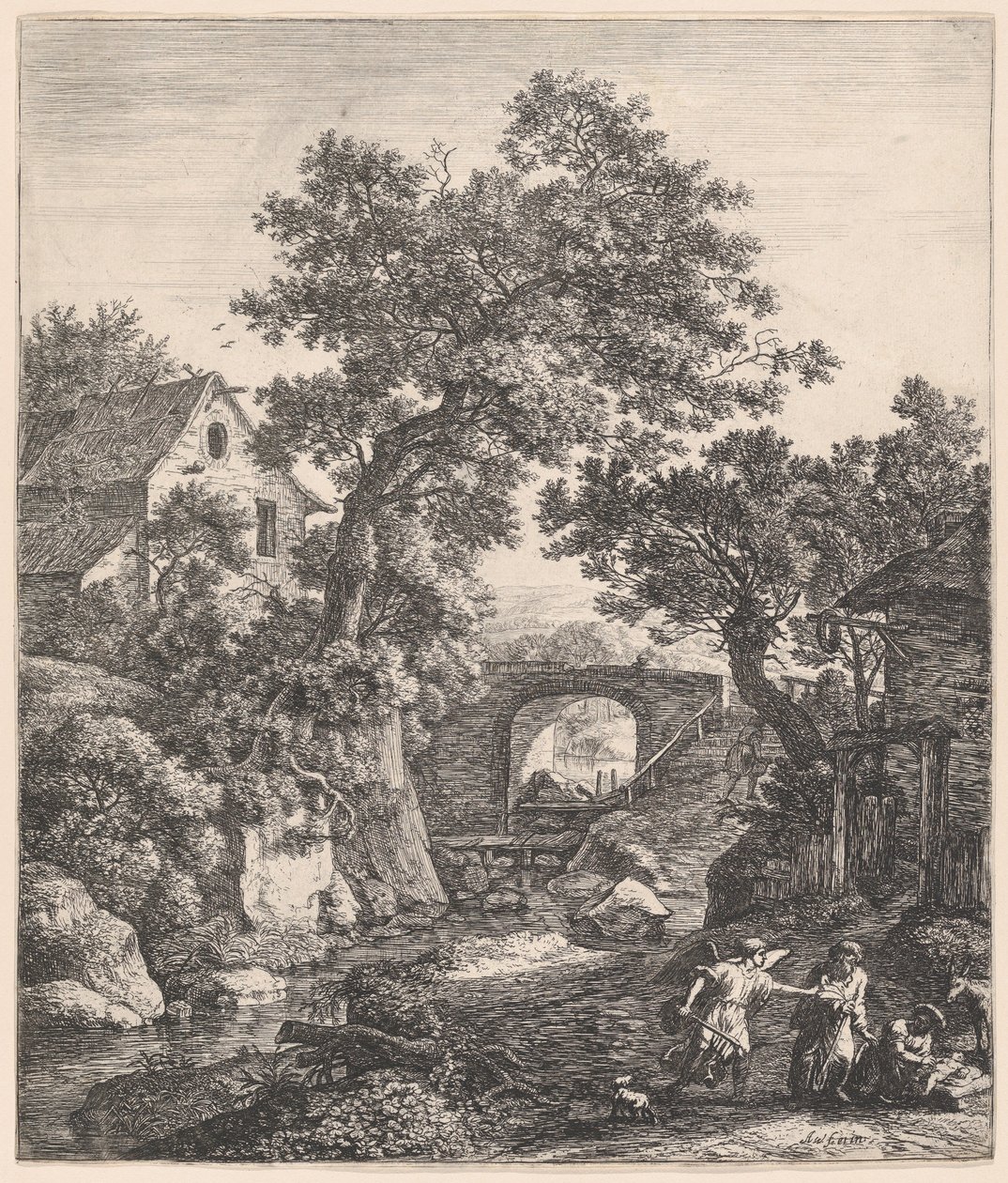 Zipporah Circumcising her Son, 17th century by Anthonie Waterloo