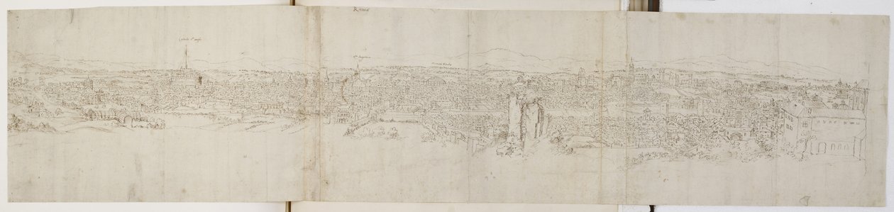 Panoramic View of Rome from Monte Janiculus by Anthonis van den Wyngaerde