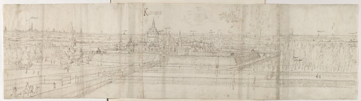 View of the Palace of Cantecroy near Antwerp and the surrounding Countryside, 1557-58 by Anthonis van den Wyngaerde