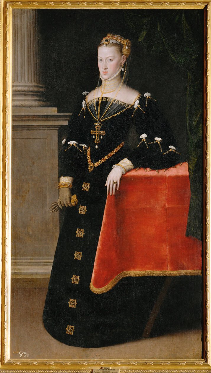 Empress Maria of Austria, daughter of Emperor Karl V by Anthonis van Dashorst (c.1519-1576/77) Mor