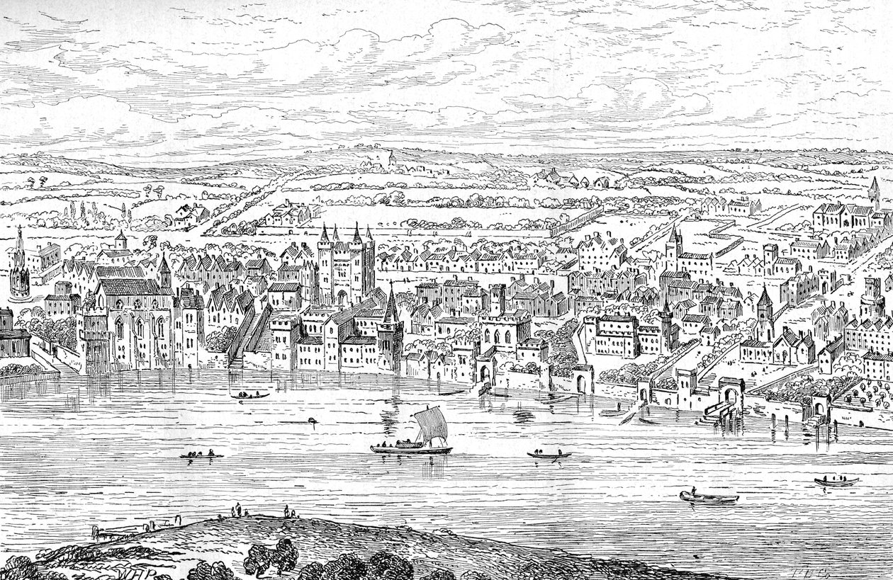 London from Temple Bar to Charing Cross, 1543-1897 by Anthonis van den Wyngaerde