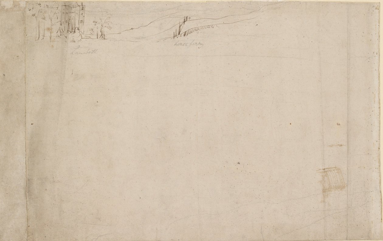 Panorama of London as seen from Southwark: Lambeth by Anthonis van den Wyngaerde