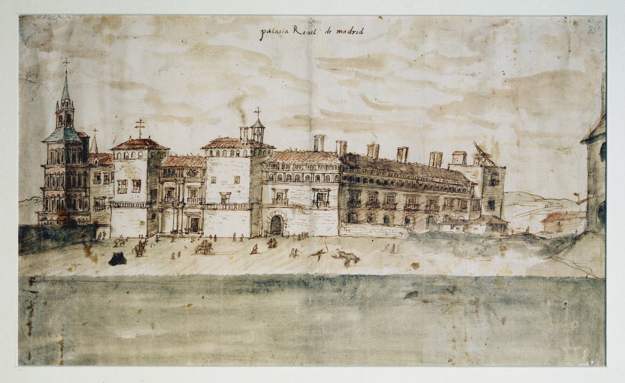 The Alcazar of Madrid by Anthonis van den Wyngaerde