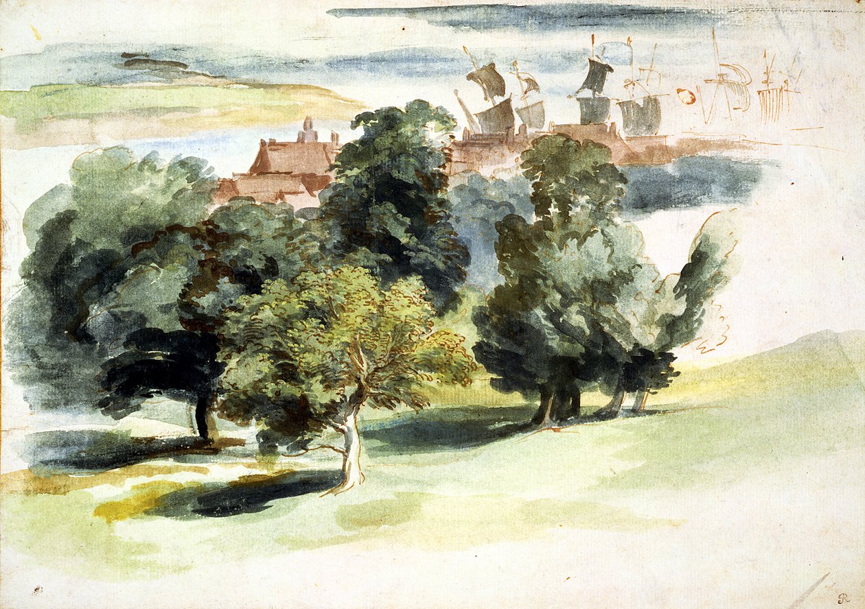 An English Landscape by Anthony van Dyck