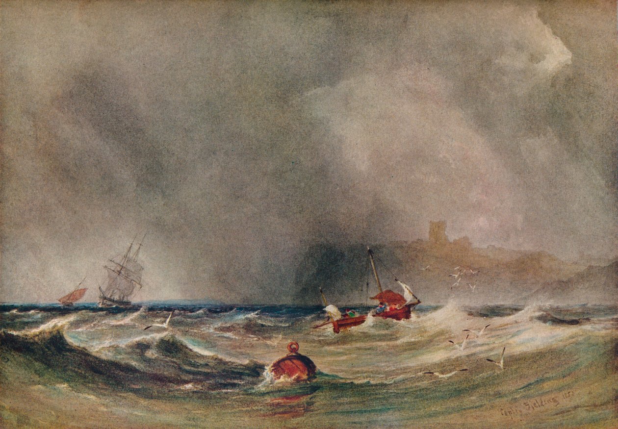 Storm off Whitby by Anthony Vandyke Copley Fielding