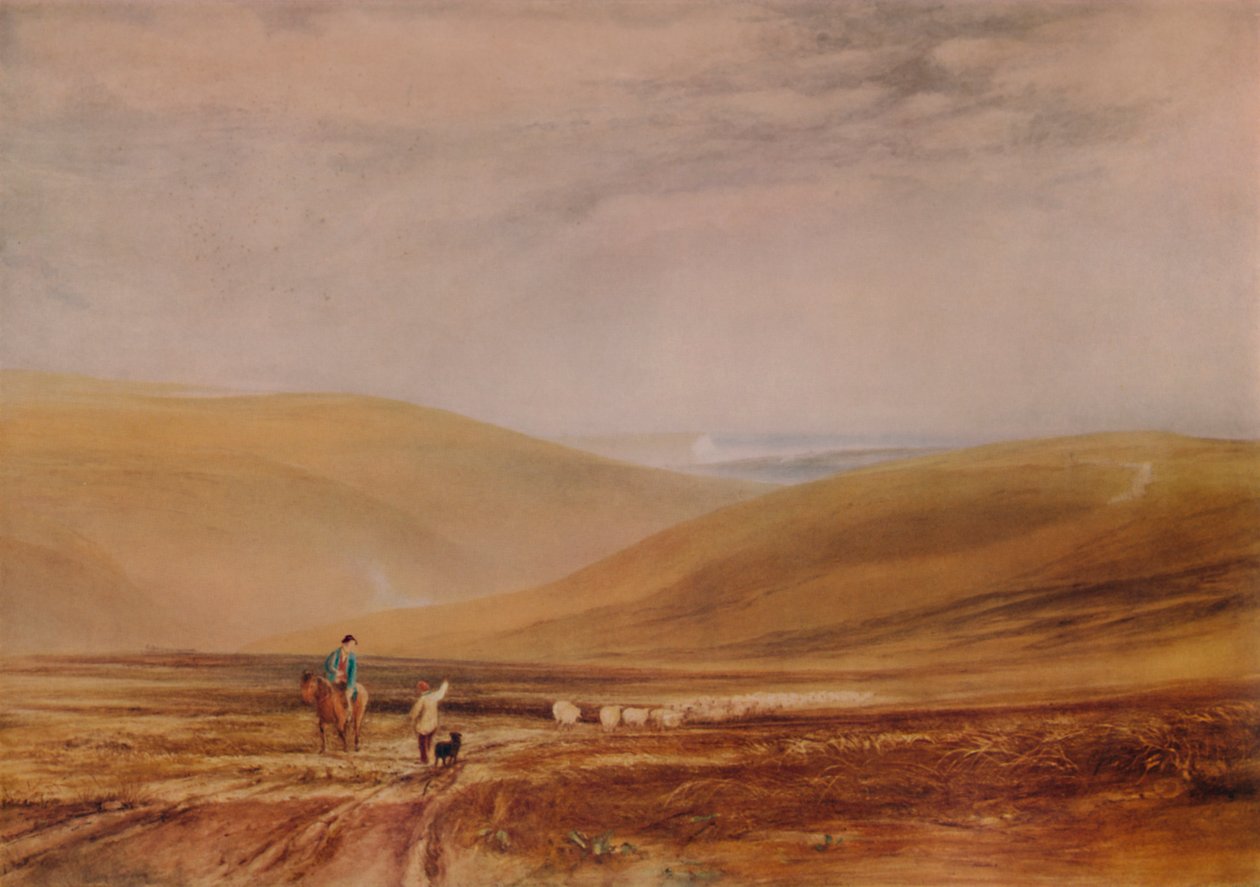 The Downs Near Beachy Head, 1844, 1935 by Anthony Vandyke Copley Fielding
