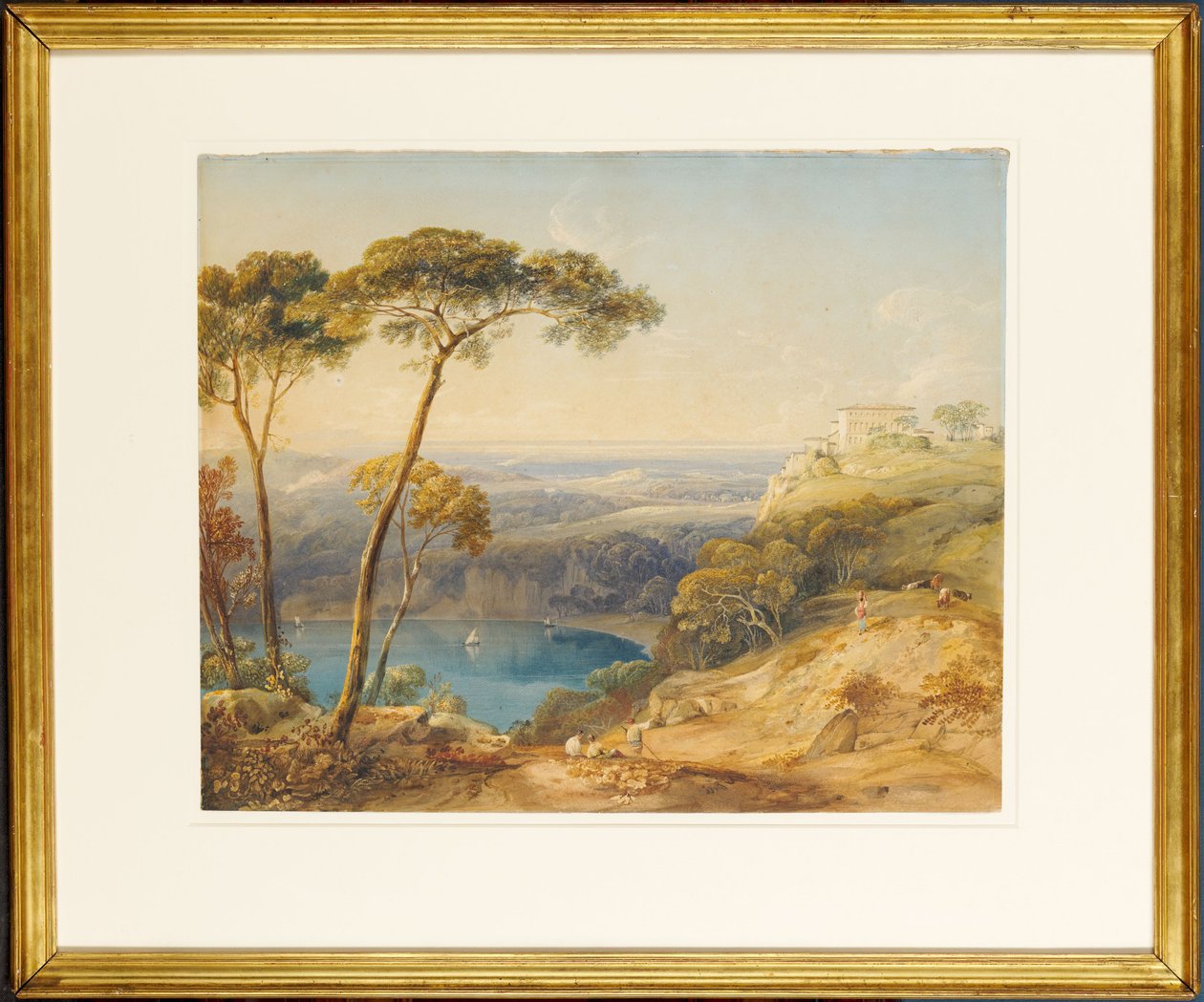 The Lake of Nemi by Anthony Vandyke Copley Fielding