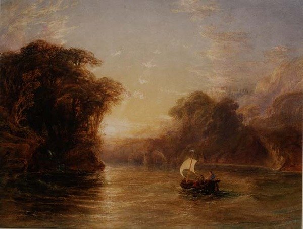 Ubaldo and Carlo in the Enchanted Boat by Anthony Vandyke Copley Fielding