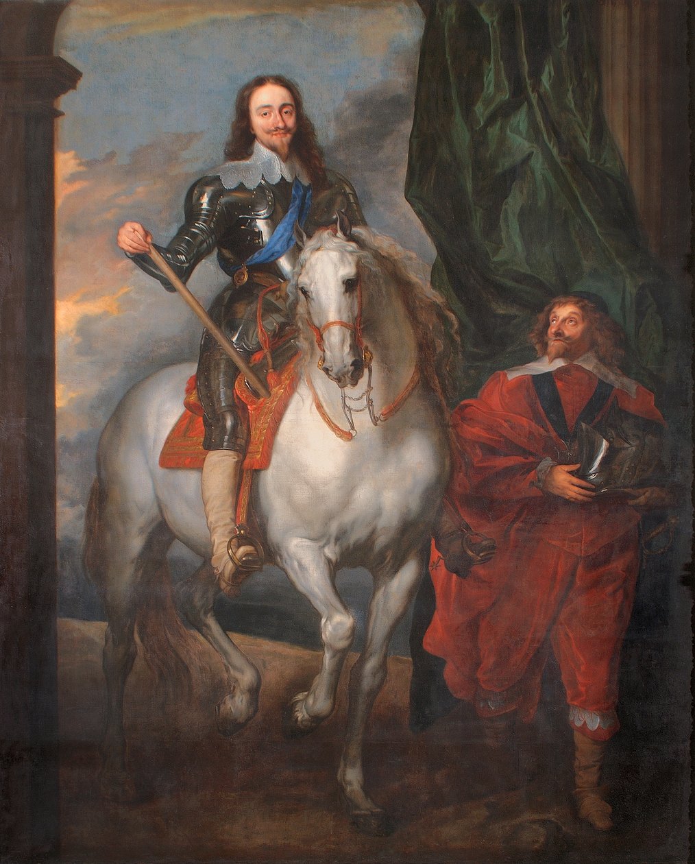 Charles I on Horseback with M. De St. Antoine by Anthony van (after) Dyck