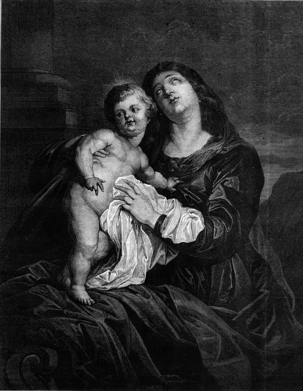 The Virgin and the Child Jesus by Anthony van (after) Dyck