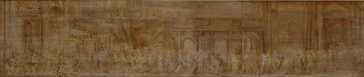Charles I and the Knights of the Garter in Procession by Anthony van Dyck
