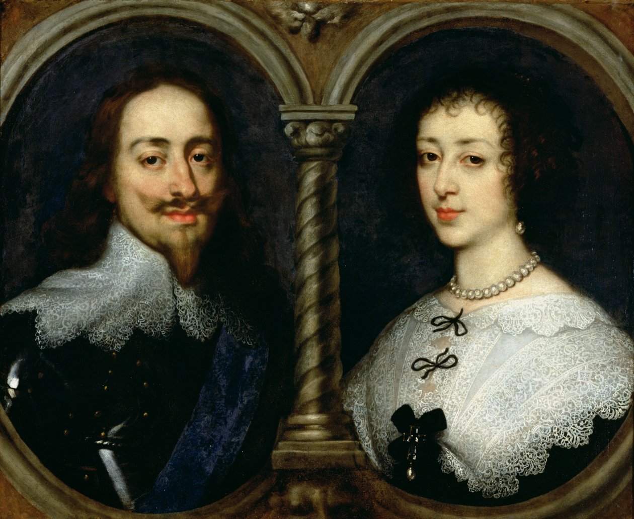 Charles I of England and Queen Henrietta Maria by Anthony van Dyck