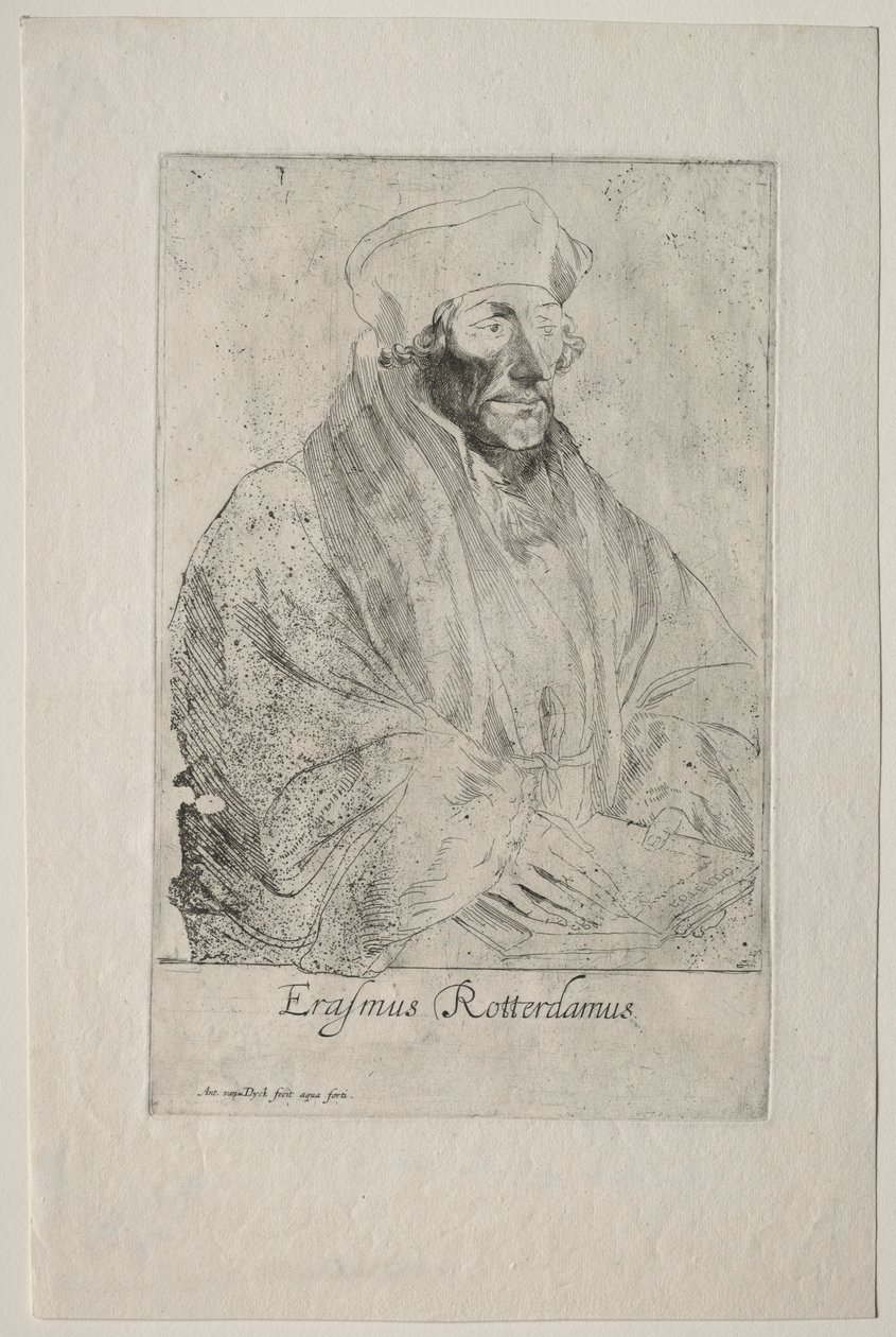Desiderius Erasmus of Rotterdam by Anthony van Dyck