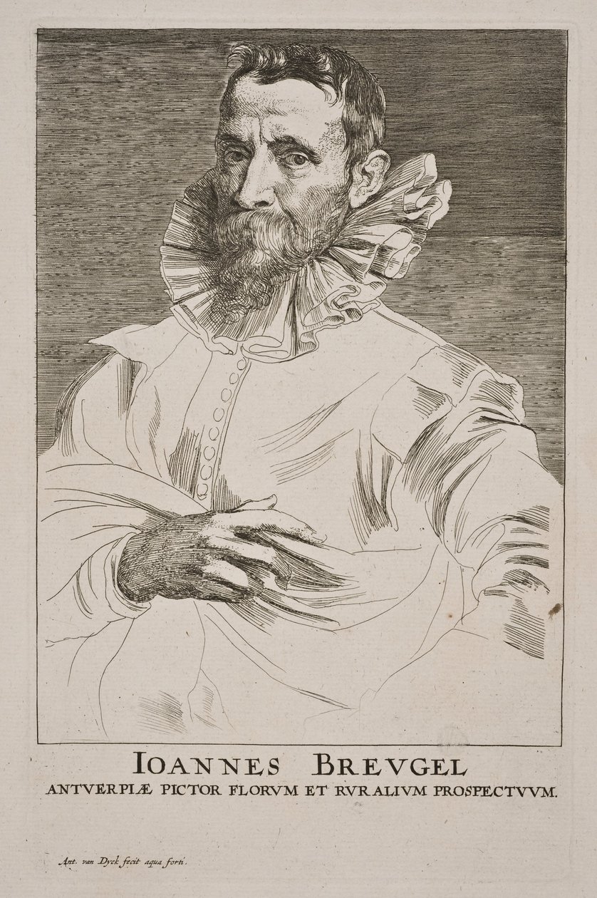 Portrait of Jan Brueghel the Elder by Anthony van Dyck
