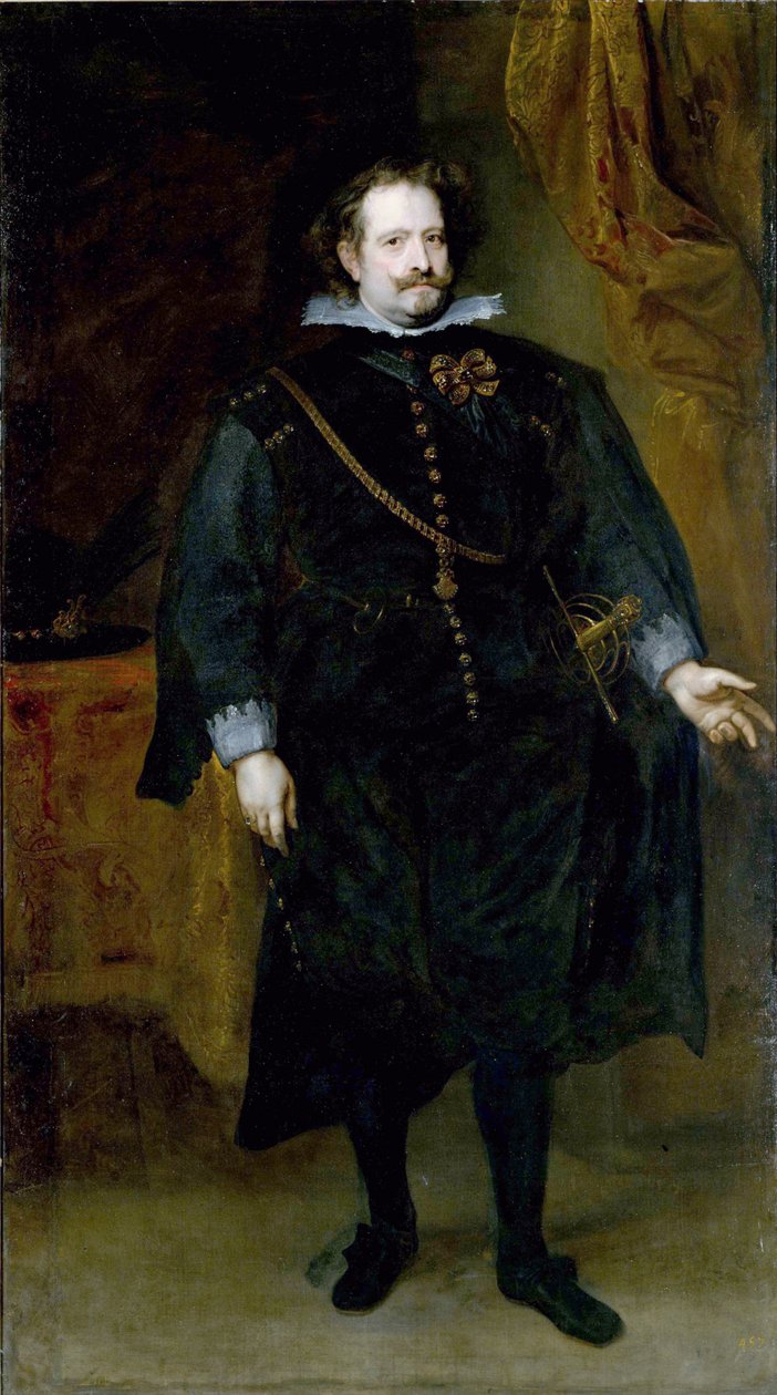 Portrait of Diego Felipe de Guzman, Marquis of Leganes by Anthony van Dyck