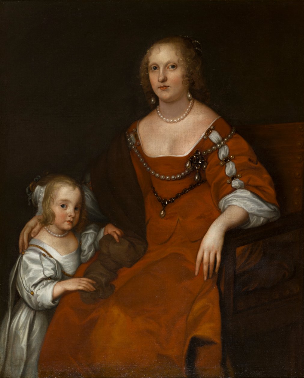 Portrait of Margaret Howard, Countess of Carlisle and Lady Diana Russell, who became Lady Allington by Anthony van Dyck