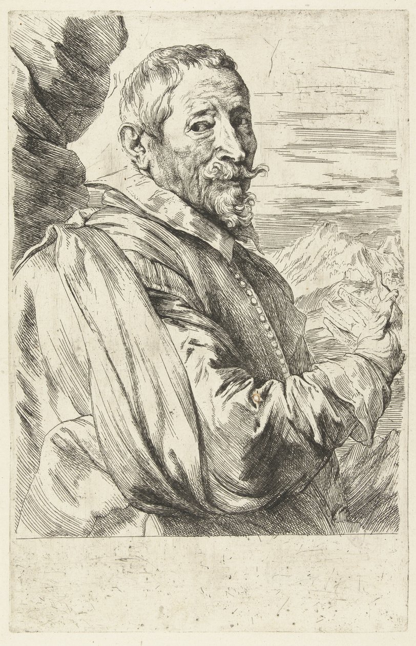 Portrait of Joos de Momper by Anthony van Dyck