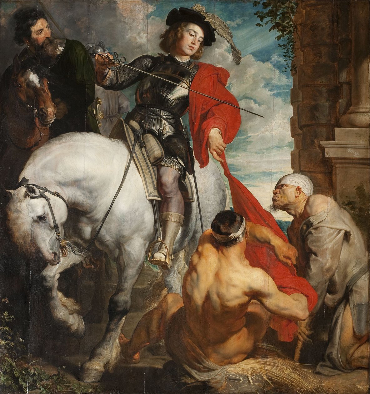Saint Martin of Tours dividing his cloak by Anthony van Dyck