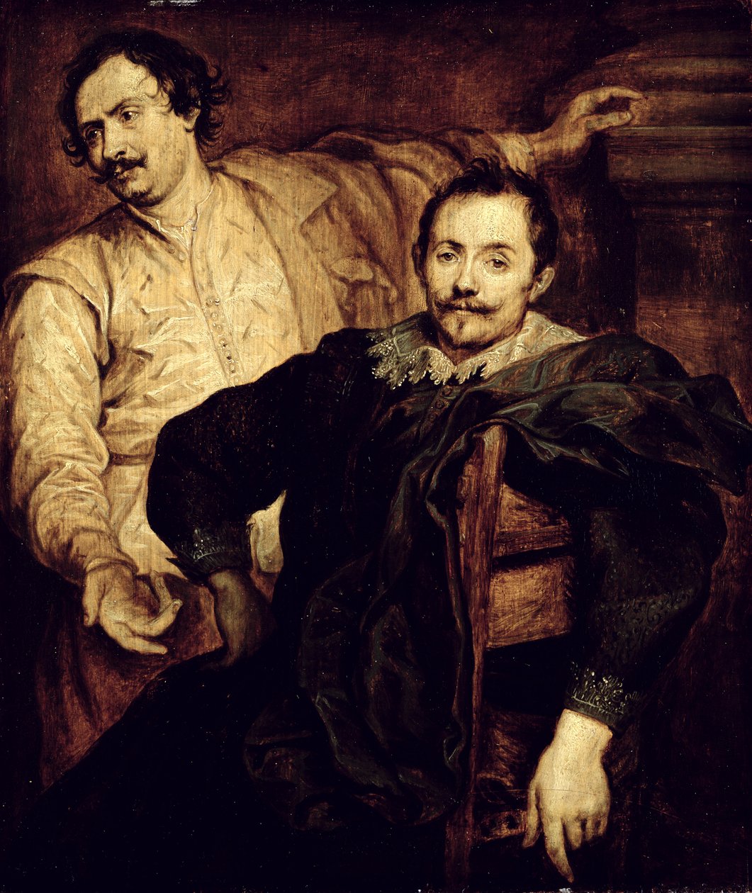 Double Portrait of the de Wael Brothers Lucas and Cornelis by Anthony van studio of Dyck
