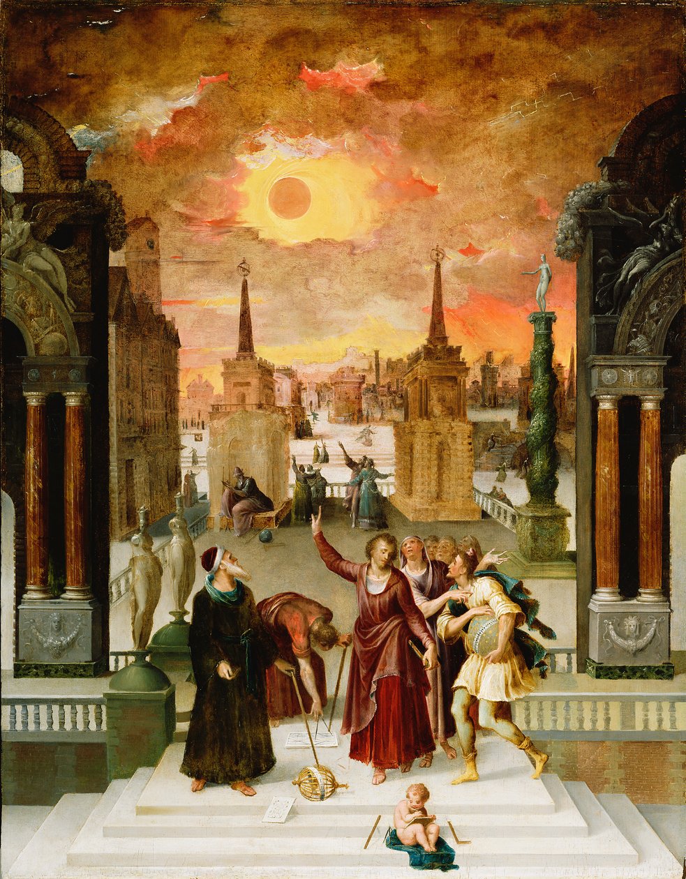 Dionysius the Areopagite Converting the Pagan Philosophers, 1570s by Antoine Caron