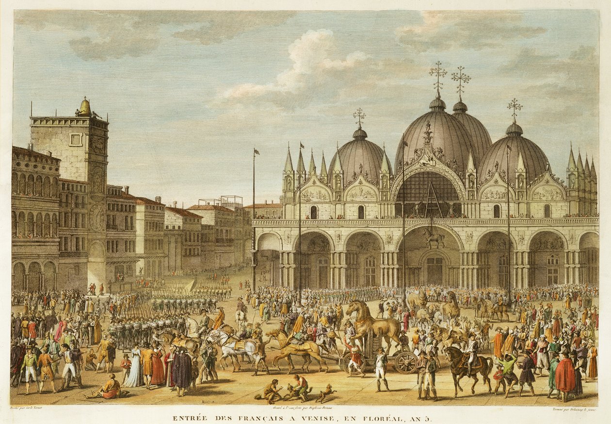 The entry of the French into Venice and the theft of the Horses of San ...