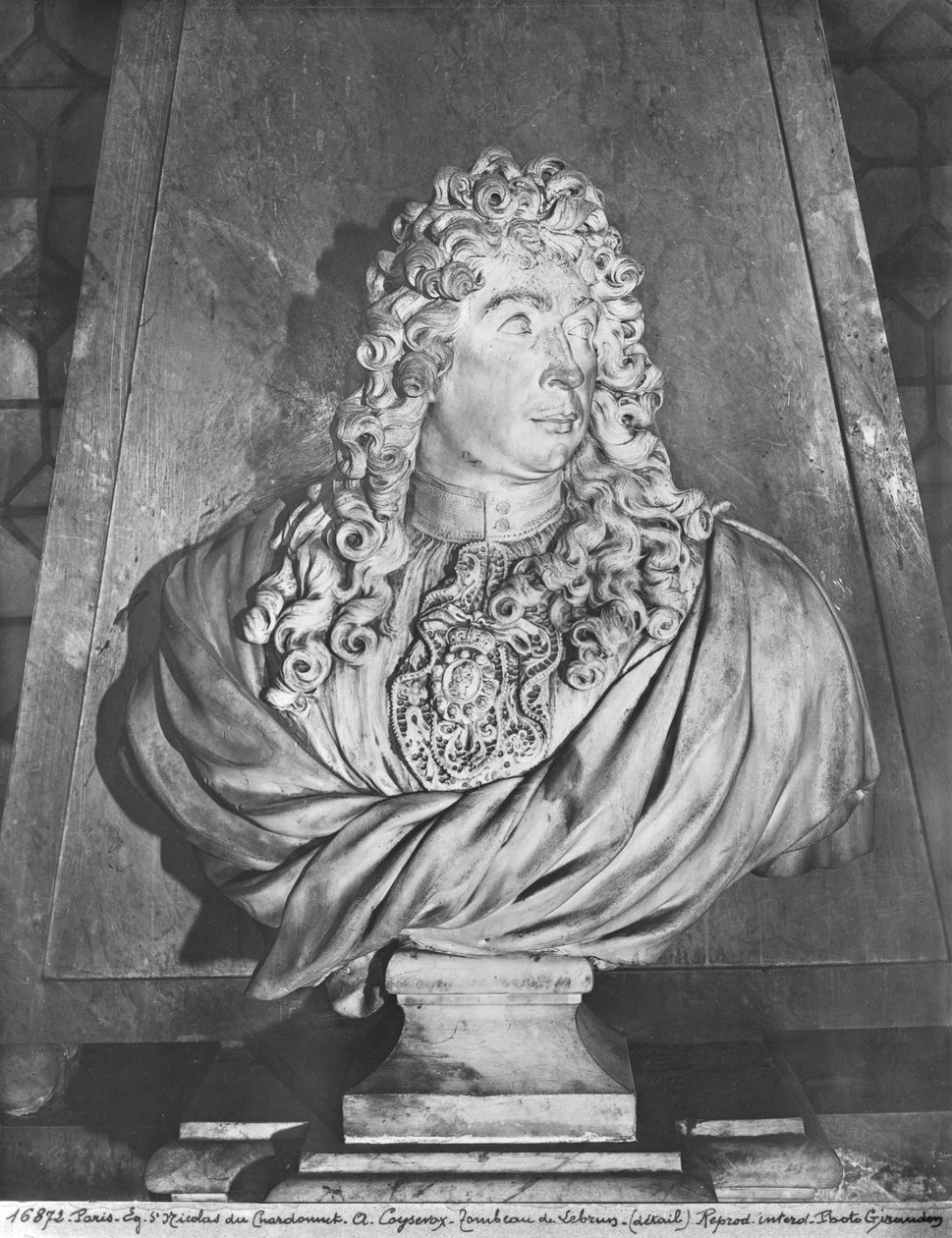 Tomb of Charles Le Brun and his wife, Suzanne Butay, (detail)