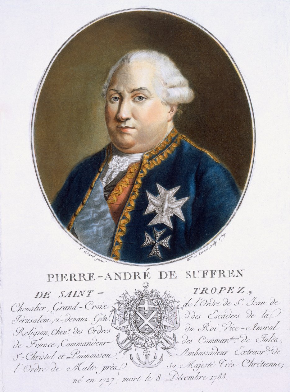 Pierre-Andre de Suffren de St Tropez, from 