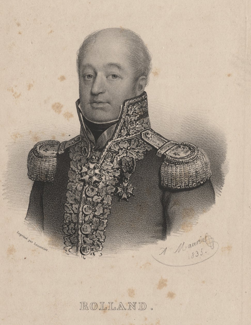 Rolland, litho by Lemercier, 1835 by Antoine Maurin