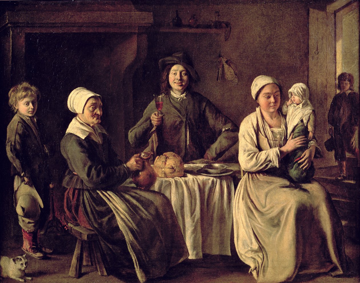 The Peasant Family by Mathieu Le Nain