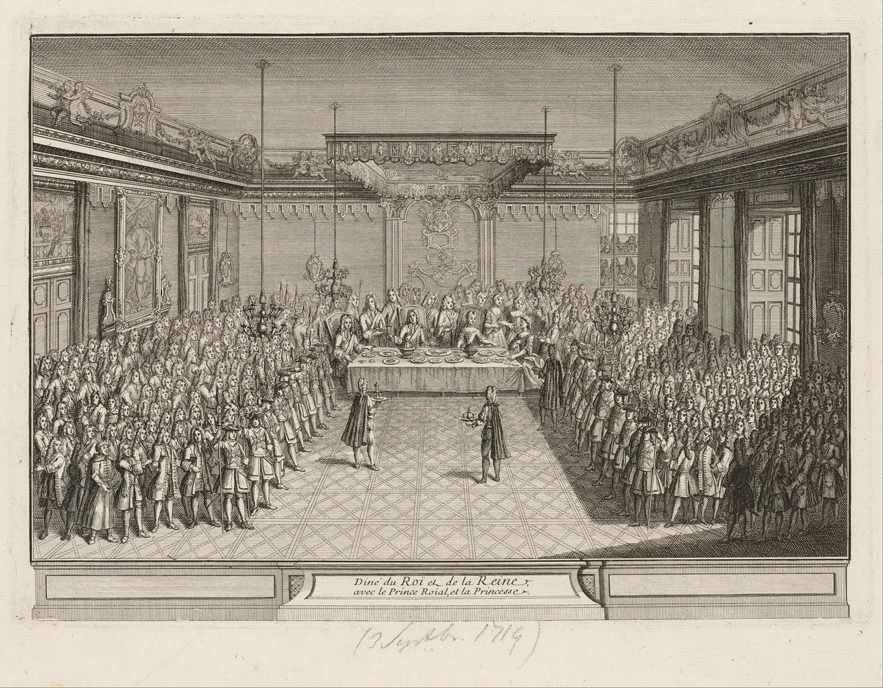 Showpiece Banquet in the Corner Parade Hall in Dresden Palace on 3 September 1719 by Antoine Aveline