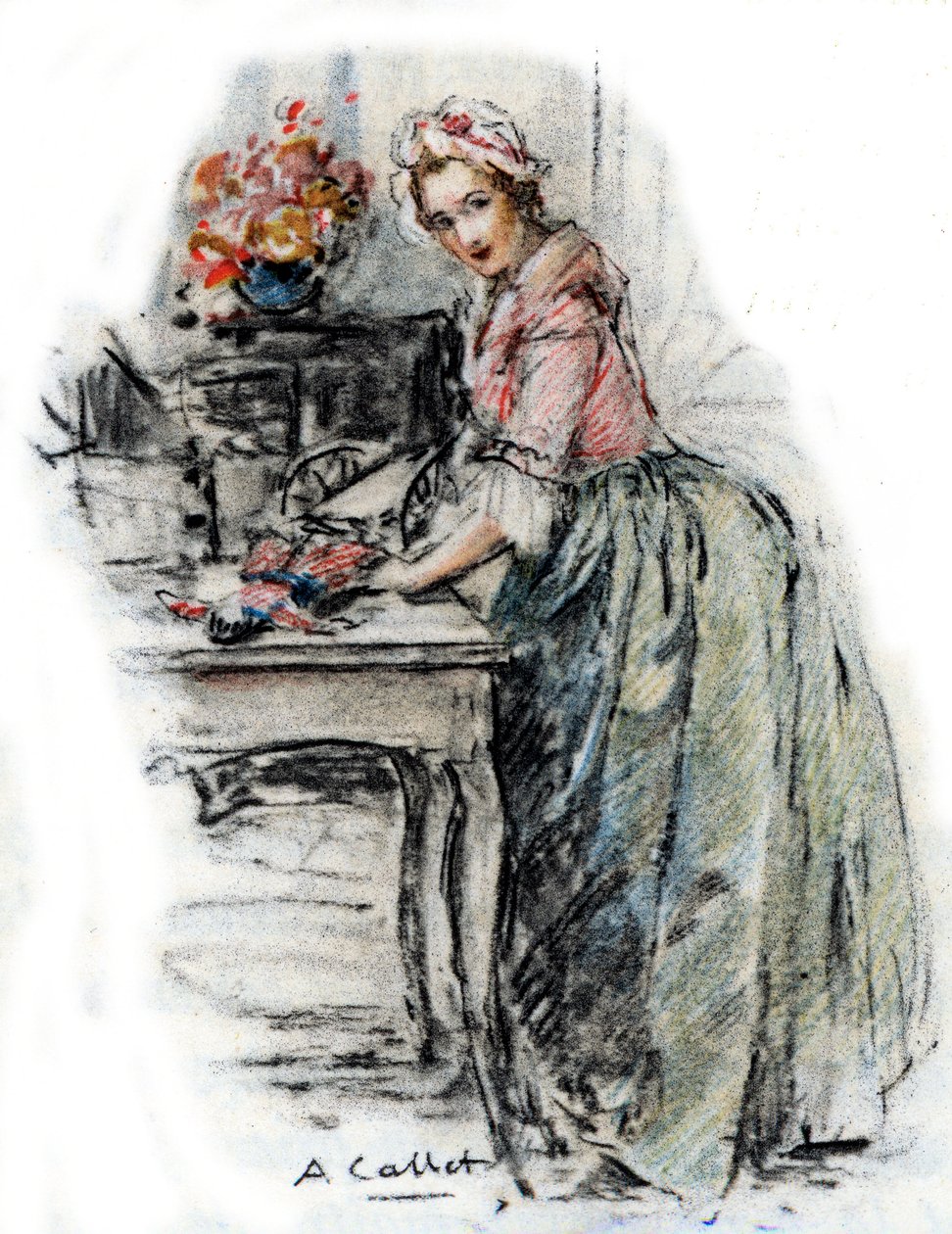 Portrait of Charlotte by Antoine Calbet
