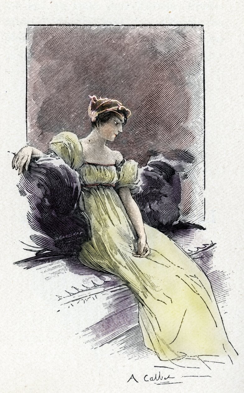 Portrait of Josephine de Beauharnais just before her marriage with Napoleon Bonaparte by Antoine Calbet