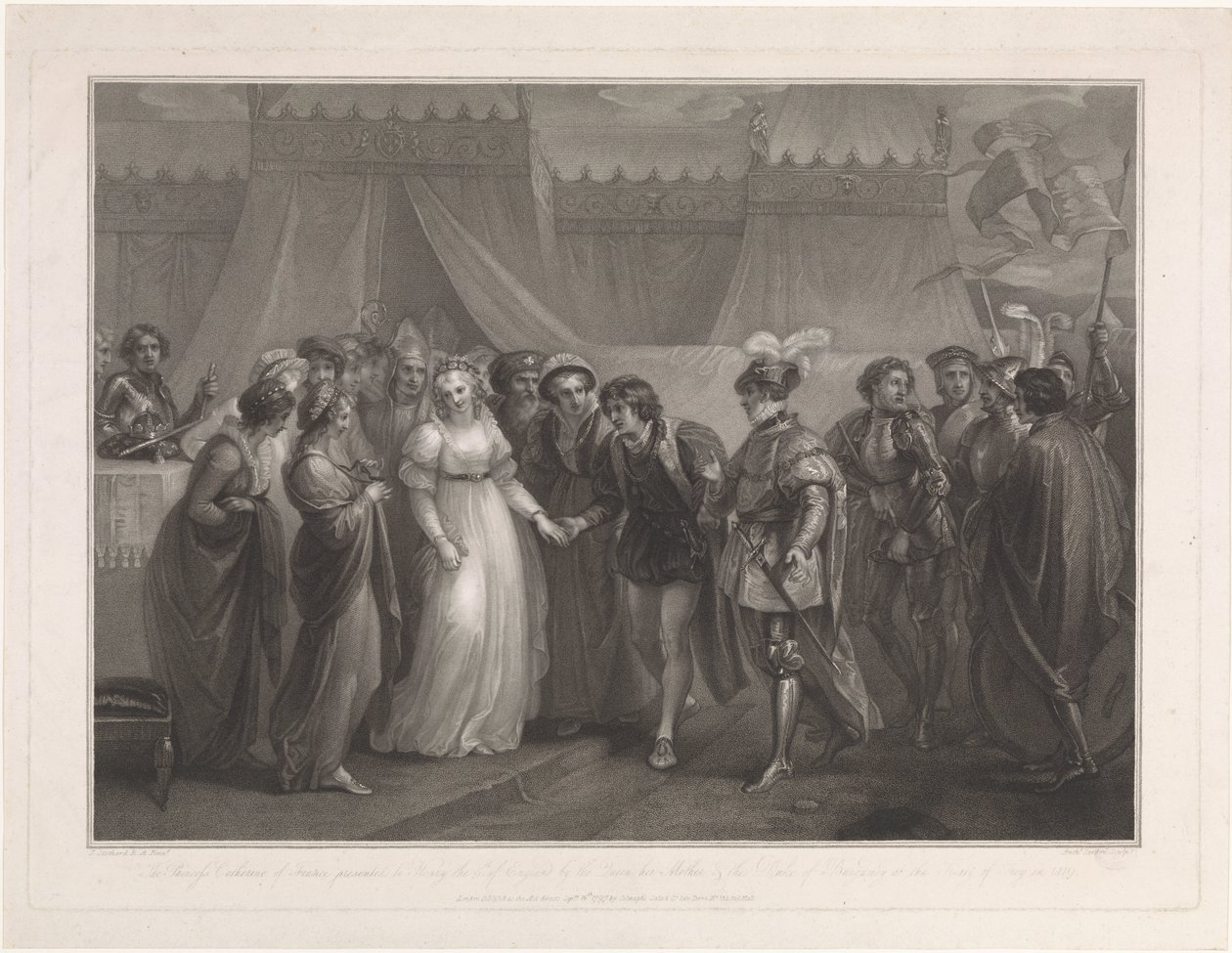 Catherine of Valois and King Henry V of England by Antoine Cardon