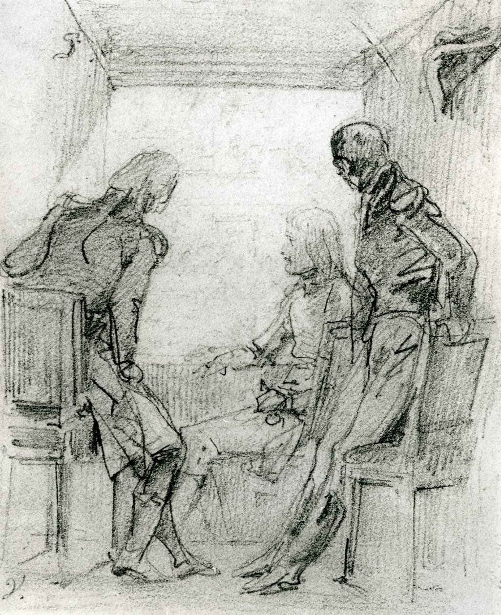 General Bonaparte Watching a Play at the Comédie Française in Paris by Antoine Charles Horace Vernet