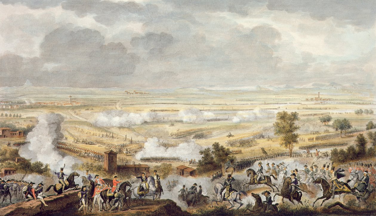 The Battle of Marengo, 23 Prairial, Year 8 (12 June 1800) engraved by Jean Duplessi-Bertaux by Antoine Charles Horace Vernet