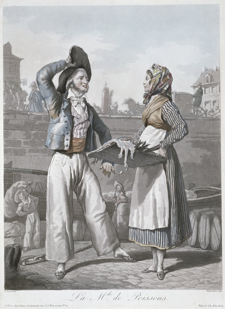 The Fish Seller by Antoine Charles Horace Vernet