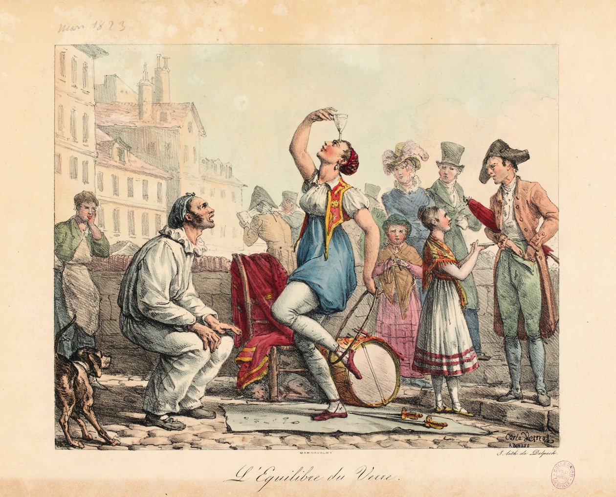 The Glass Balancer by Antoine Charles Horace Vernet