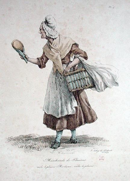 The Pastry Seller, number 4 from The Cries of Paris series, engraved by Francois Seraphin Delpech by Antoine Charles Horace Vernet