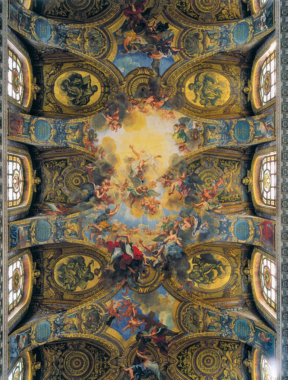 Frescoes of the Vault of the Royal Chapel Decorated by Antoine Coypel, de La Fosse and Jouvenet by Antoine Coypel
