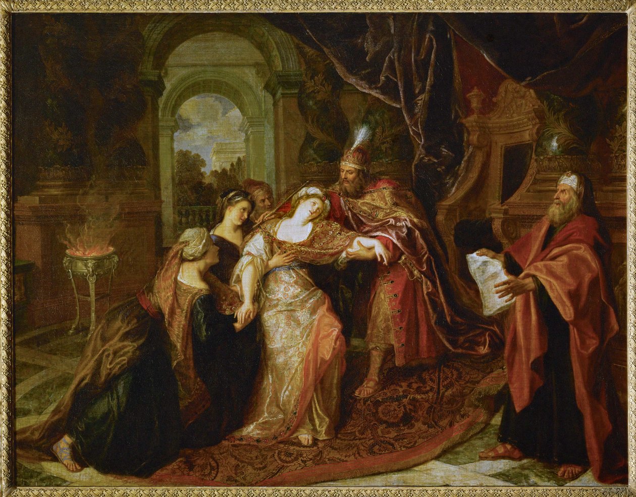 The Fainting of Esther, before 1697 by Antoine Coypel