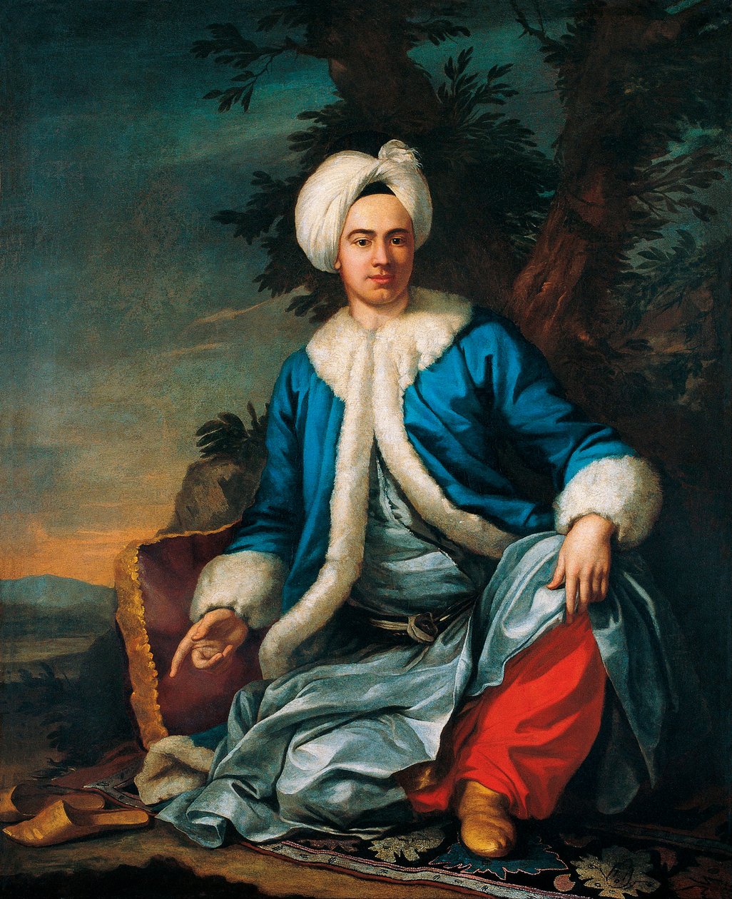 Portrait of a European in Turkish Costume by Antoine Favray