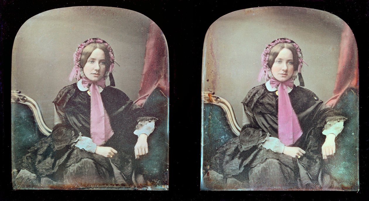Portrait of a woman by Antoine Francois Jean Claudet