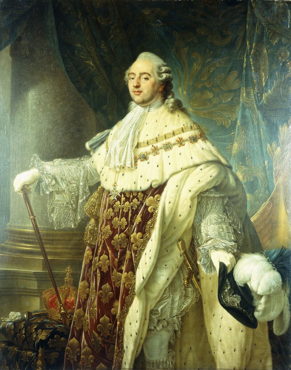 Portrait of Louis XV Wearing Robes of State by Antoine François Callet