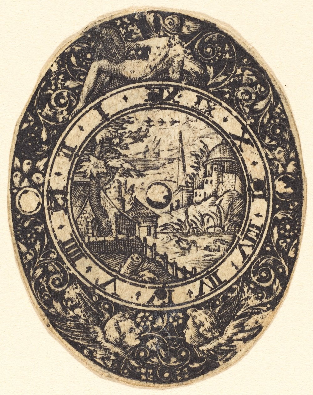 Landscape with an Obelisk by Antoine Jacquard