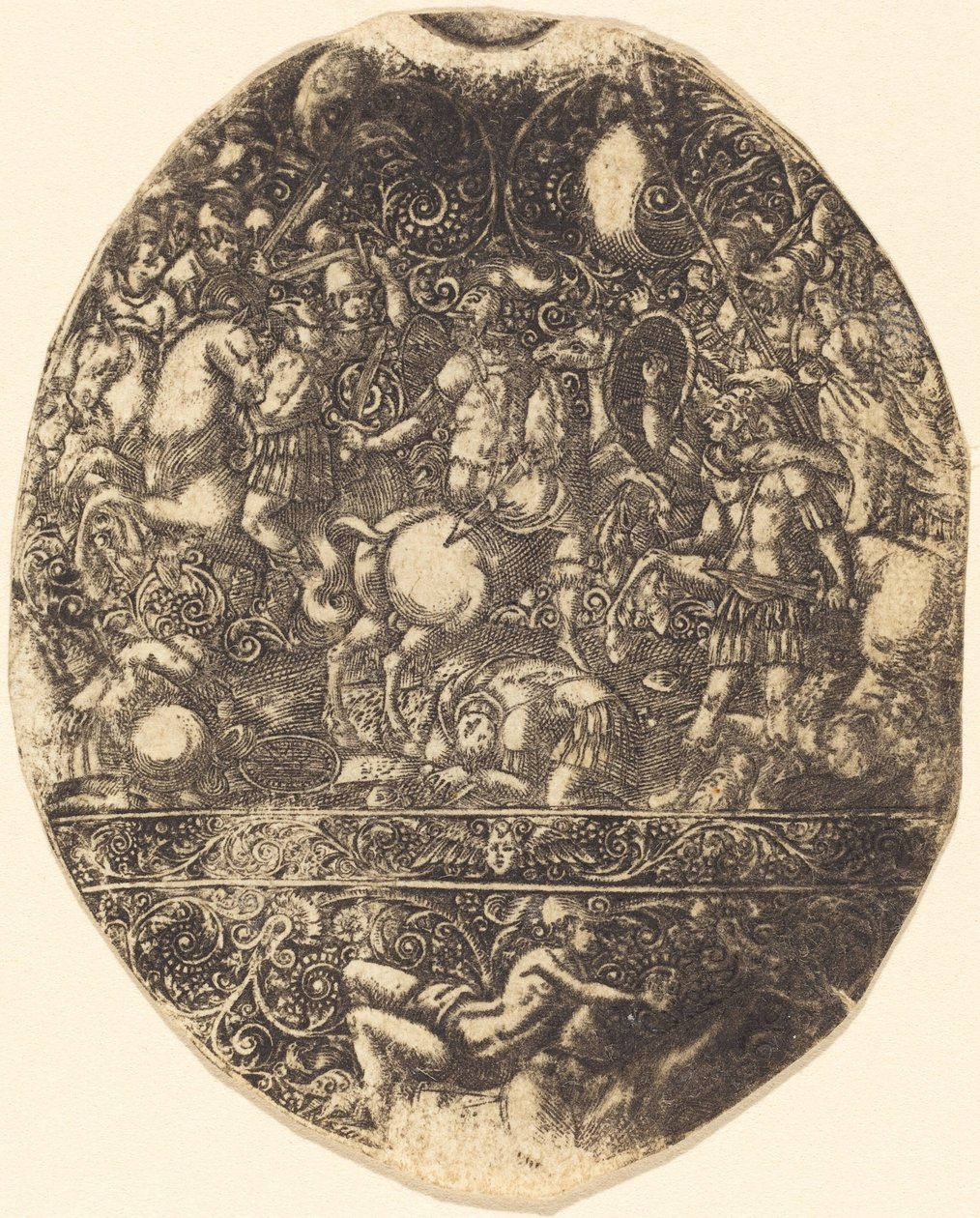 Siege of Troy by Antoine Jacquard