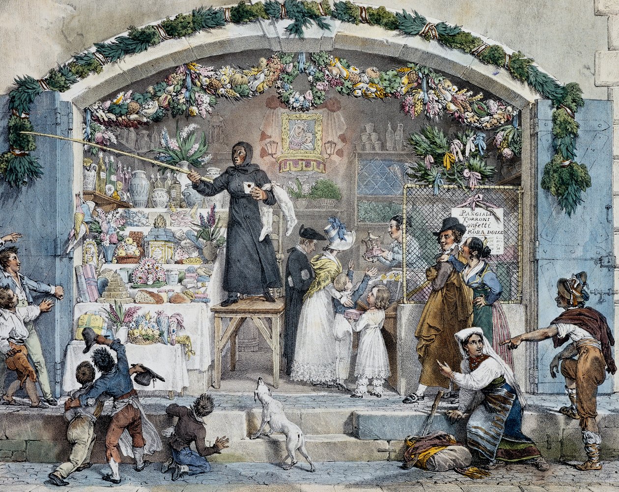 Befana in Rome by Antoine Jean Baptiste Thomas