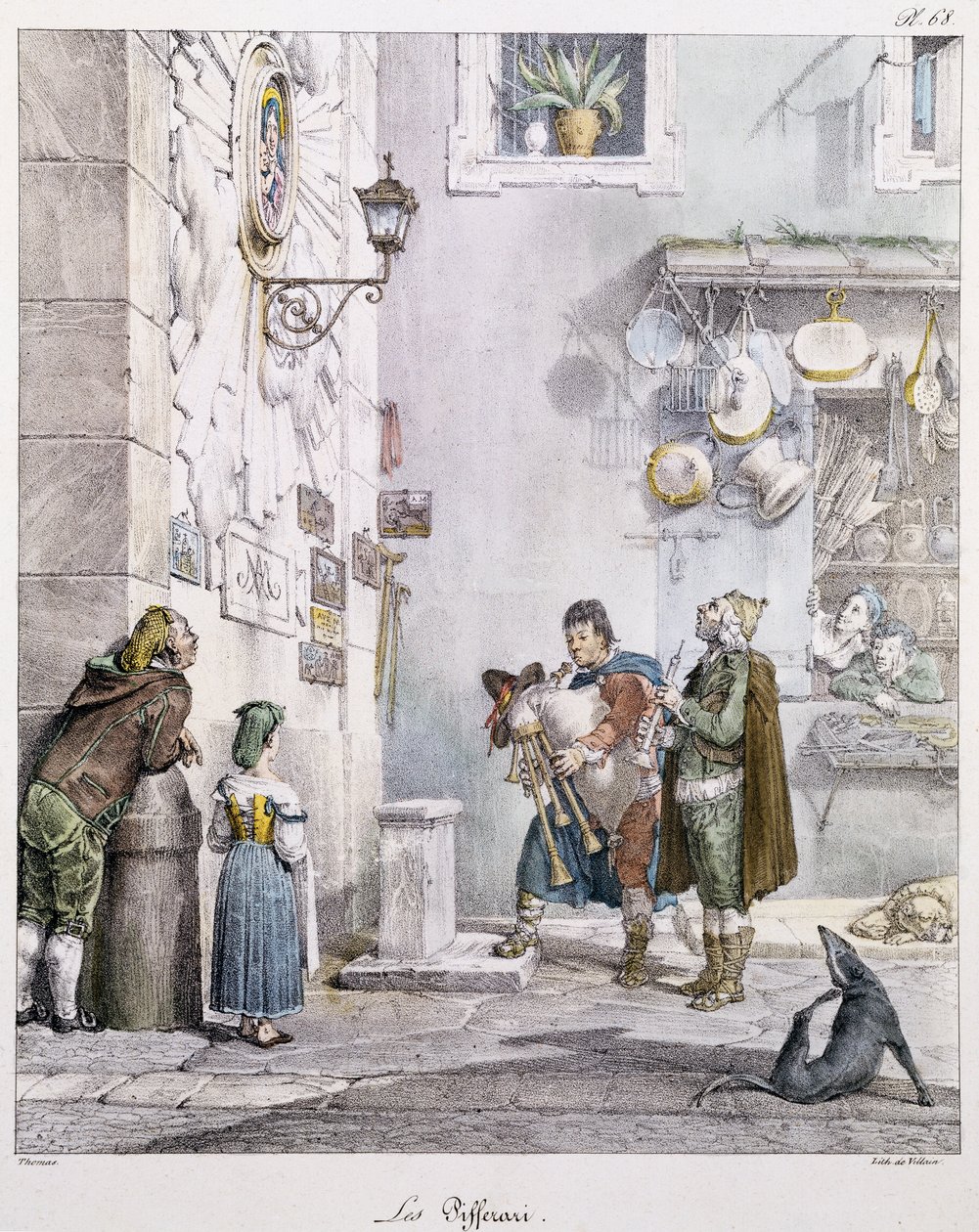 The pipers by Antoine Jean-Baptiste Thomas