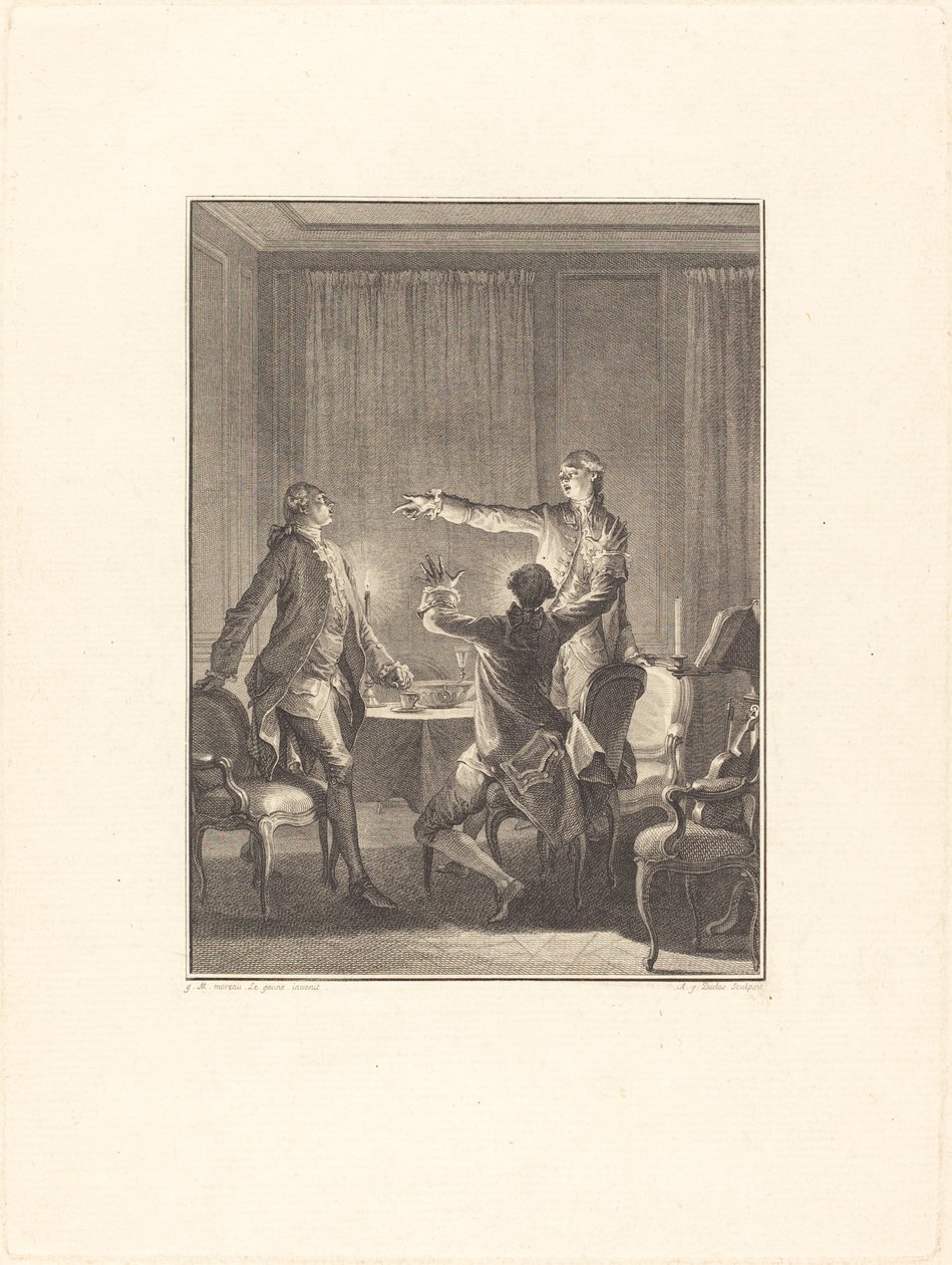 The Provocation by Antoine Jean Duclos after Jean Michel Moreau