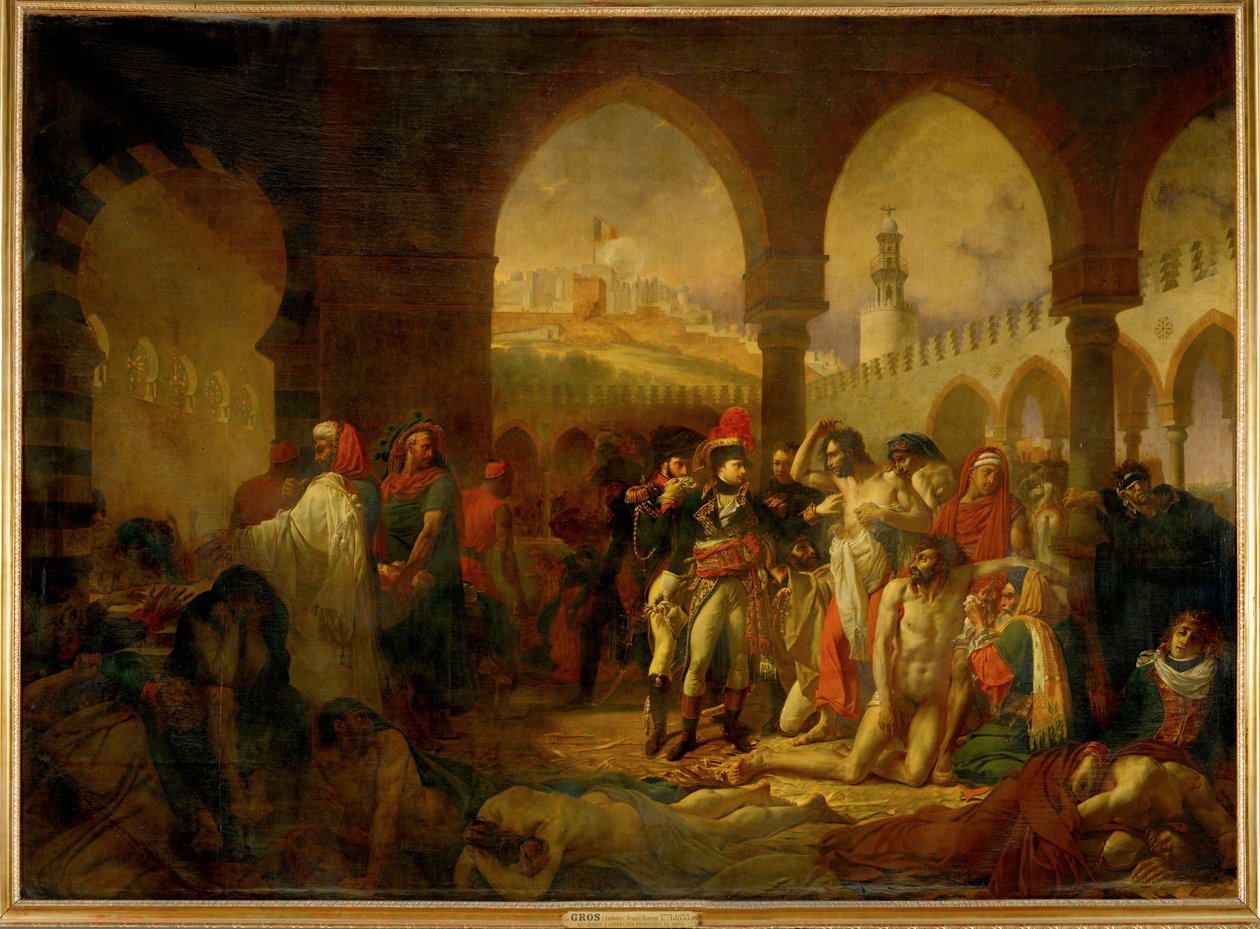 Bonaparte Visiting the Plague-Stricken in Jaffa by Antoine Jean Gros